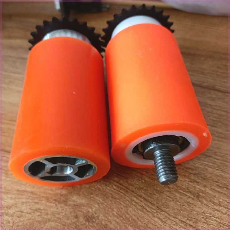 封边机配件大全红色实心红轮封边条送带轮封修一体机红轮专用配件