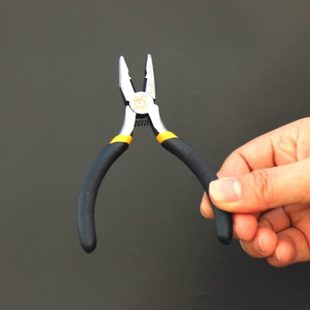 维修便携小钳子老虎钳多功能五金工具5寸电工钳子 欧克迷你钢丝钳