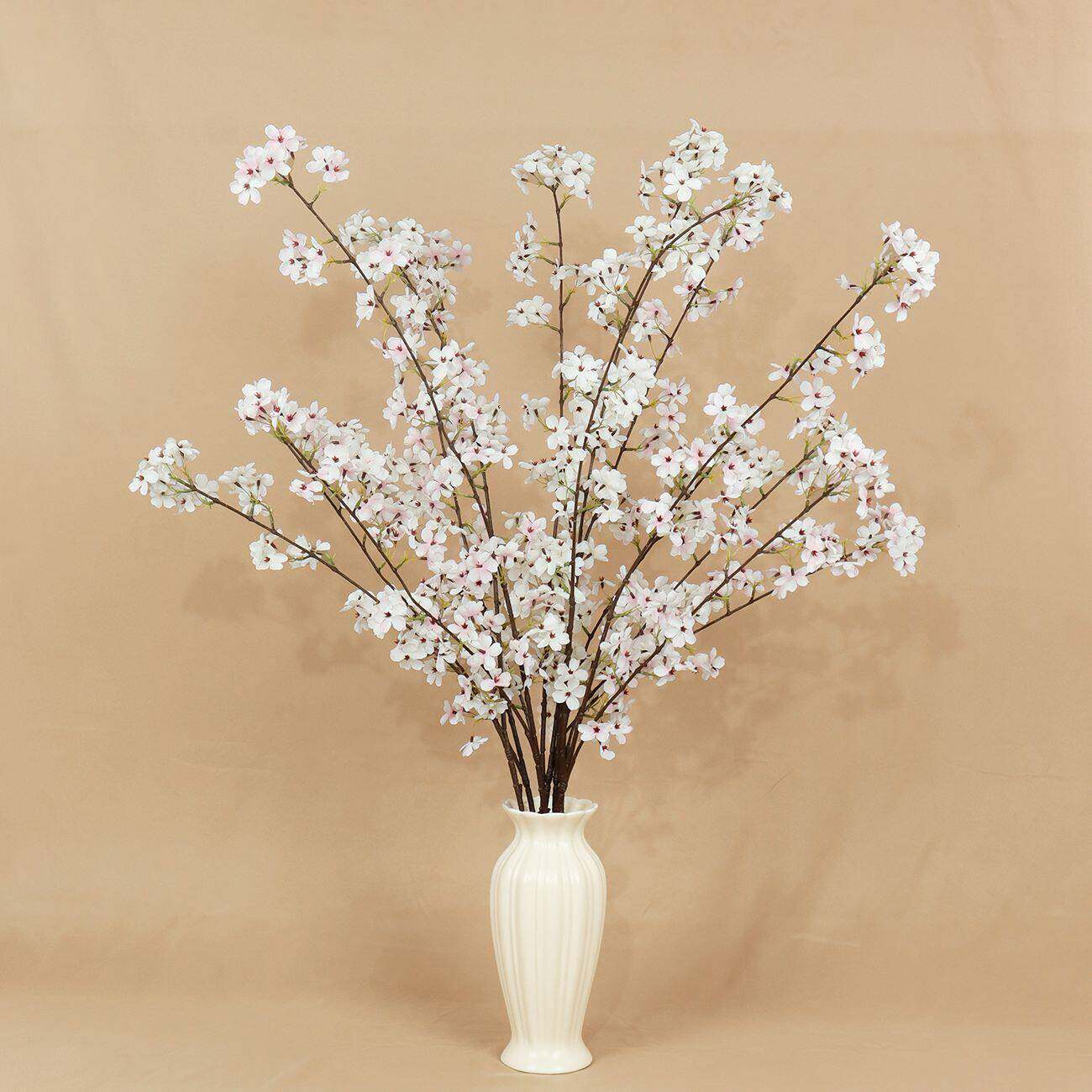 垂枝樱花 仿真梨花中式婚礼花材家居装饰花橱窗道具假花货源
