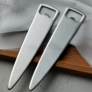 加厚料砂光质感 北欧极简 10不锈钢开瓶器啤酒起子 家用启瓶器