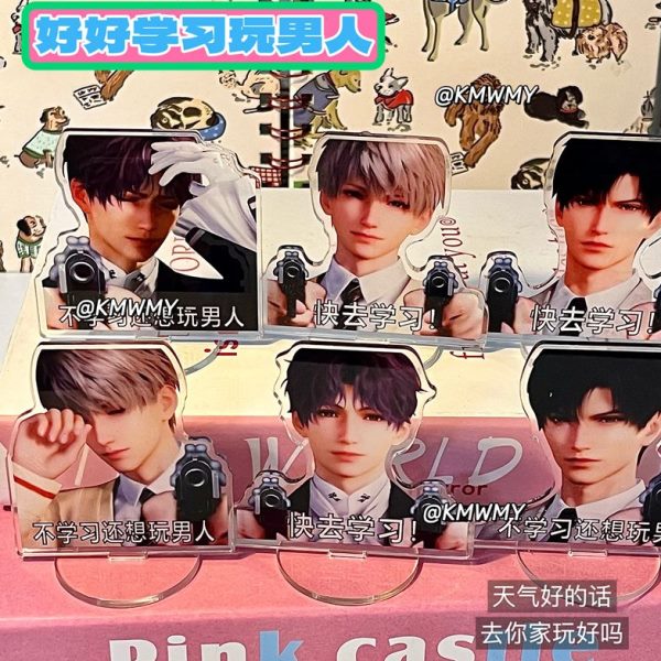 同款ins桌面摆件不乙游还想大学生立牌监督男人亚克力玩学习学习