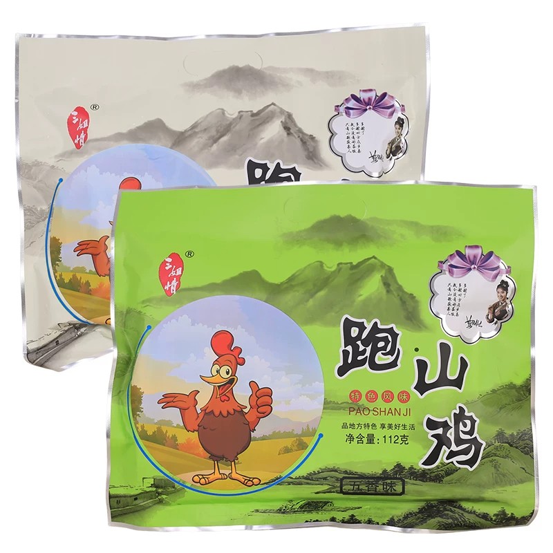 广西桂林特产三姐情跑山鸡零食休闲小吃干五香麻辣味112克/包