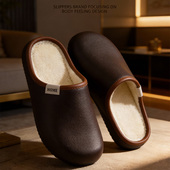 2025新款 舒适软底室内居家静音防滑棉拖男 女冬季 日式 简约棉拖鞋