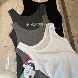 全宇宙醉好穿渠道货原纱凉感零束缚真丝螺S纹工字背心打底女