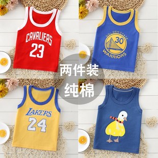 无袖 15岁纯棉婴幼儿夏O天薄款 T恤透气 背心婴儿衣服新款 男童夏季