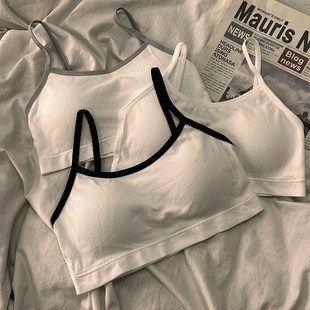 少女内衣女聚拢防下垂吊带背心无钢圈运F动美背裹胸夏季 2024 薄款