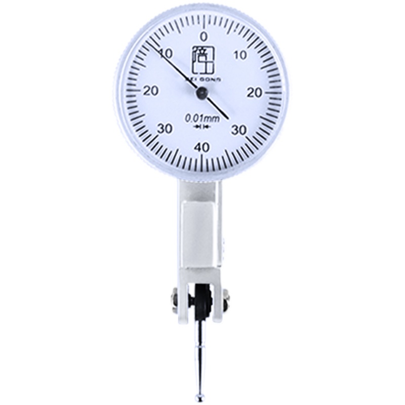 杠杆百分表一套0-0.8MM小校表头杠杆表测头表针磁力表座平靠表1丝