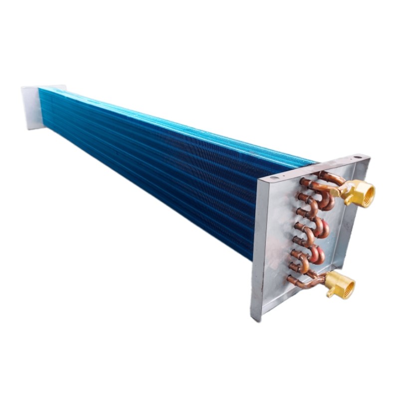 风机盘管表冷器铜管冷凝蒸发器中央空调铝箔散热器水暖空调换热芯