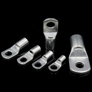 牛时镀锡单压式 窥口铜鼻子口铜线耳压线鼻接线端子