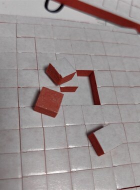 自粘e红色泡棉面带胶方块粘立体感D效果福字贴年画贴粘贴