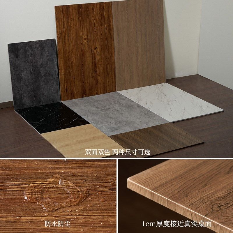面木纹拍照背景板 超厚木板防水水泥大理石纹理摄影拍摄道具背景