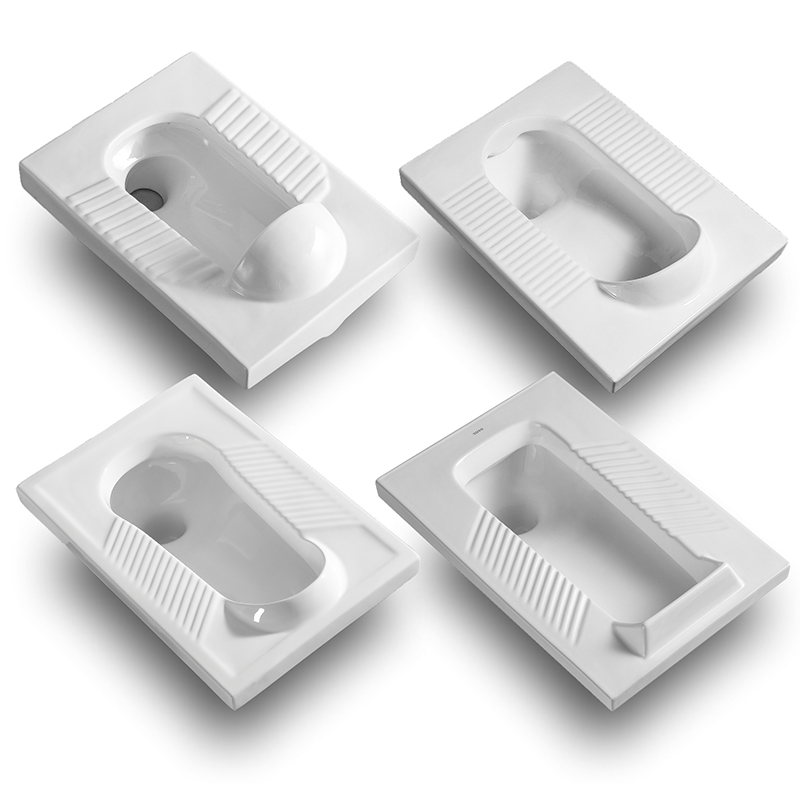 带挡头蹲坑防滑防溅水蹲坑带档头蹲便带挡板带存水弯踏便器