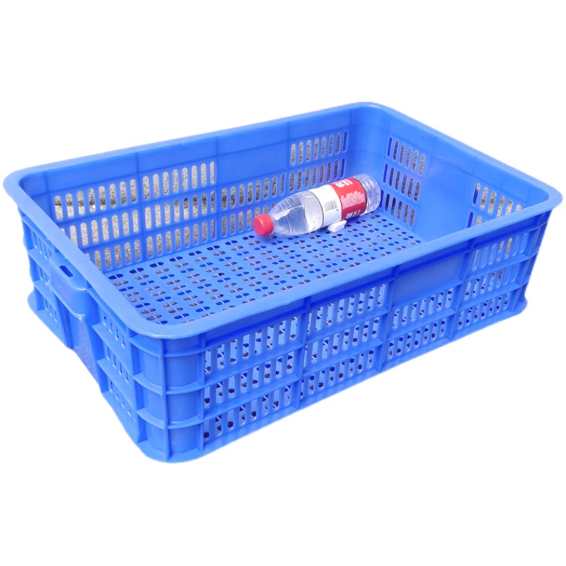 带盖龙虾筐加厚周转筐长方形水果框小号龙虾苗筐塑料周转筐水产筐