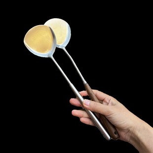 迷你木柄小锅铲小号短柄煎铲小锅炒菜铲小铲子家用带孔