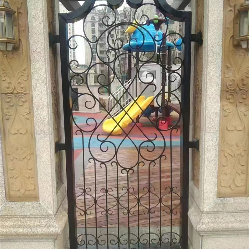 别墅大门庭院门铝艺欧式花园入户门铝合金乡村院子铁艺围墙