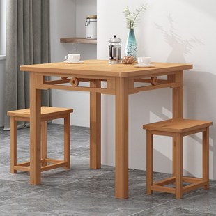 四方桌客厅正方形餐桌吃饭桌茶桌实木家用小户型写字学习桌子