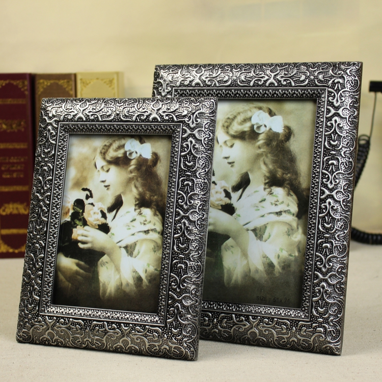 欧式复古相框寸7寸创意摆台大气书房照片框影楼婚纱相架