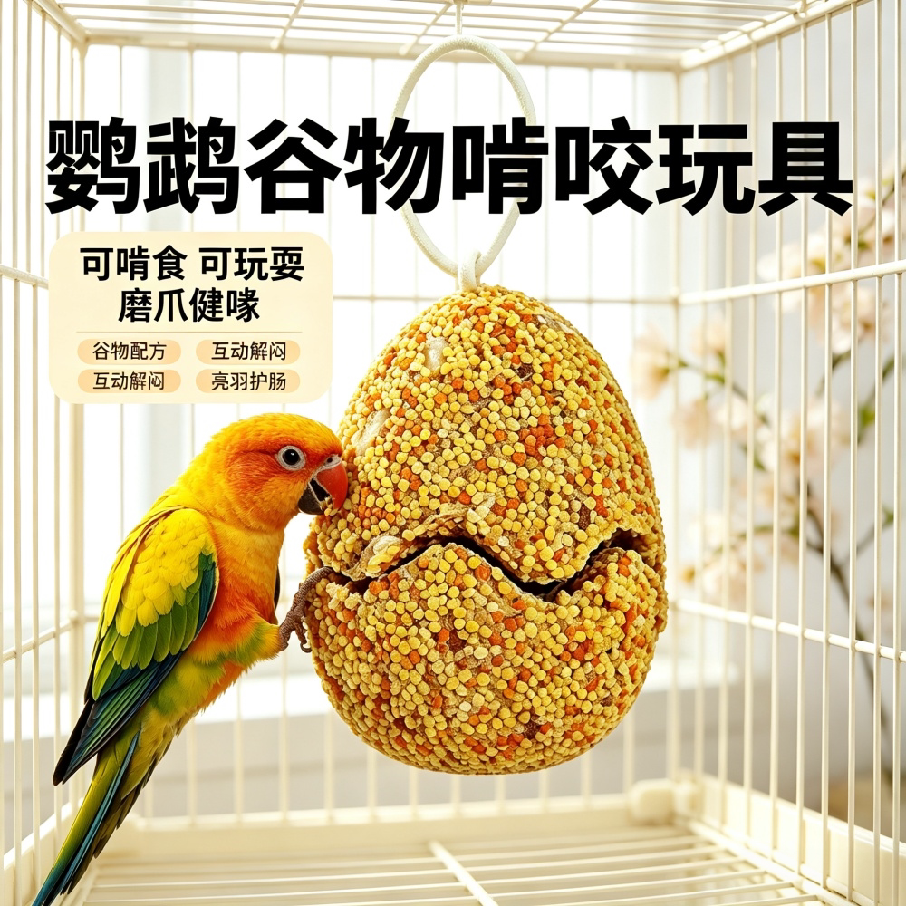 宠帮仕鹦鹉磨牙啃咬零食