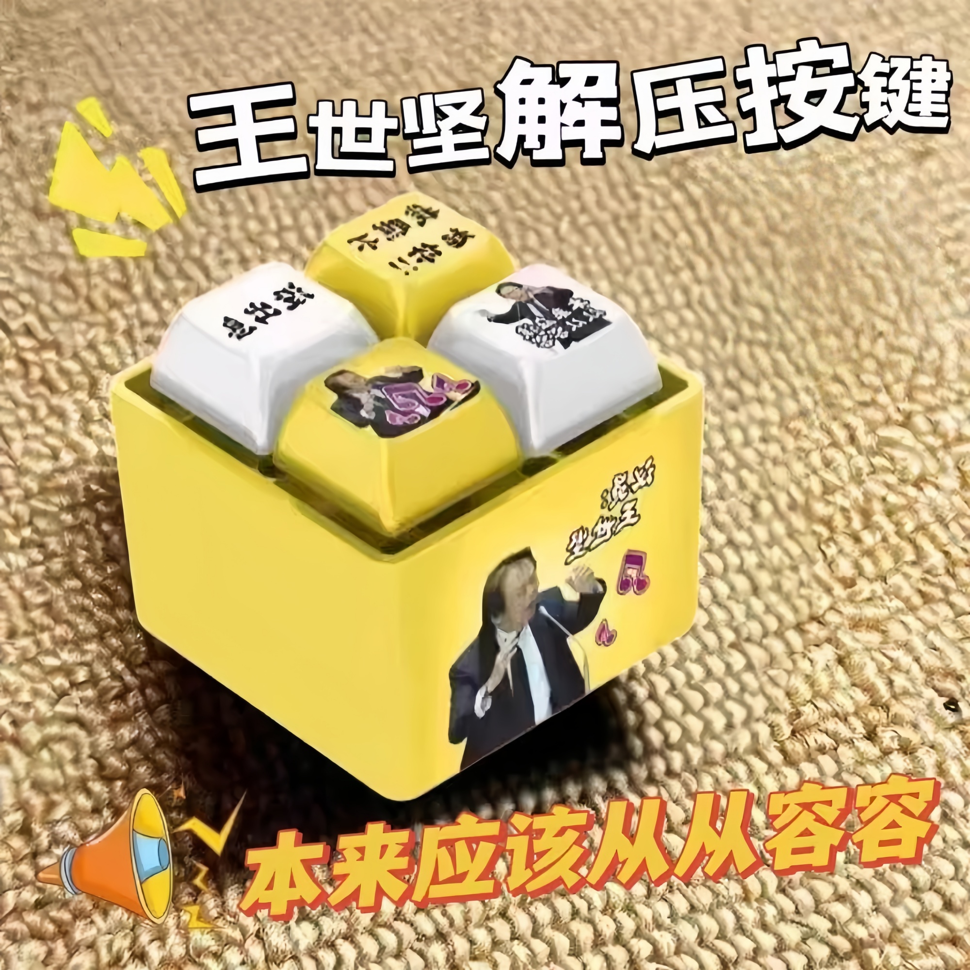 王世坚从从容容发光语音按键挂件