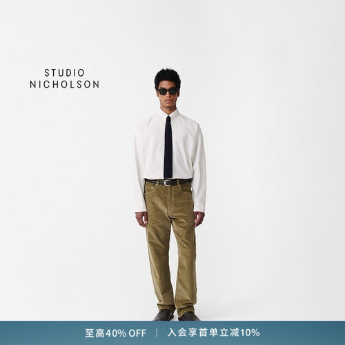 【奢享特惠】STUDIO NICHOLSON男士RISO修身裤