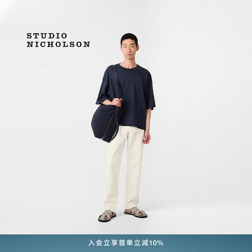STUDIO NICHOLSON RISO男士90S棉质牛仔裤直筒