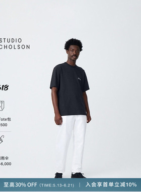 【经典甄选】STUDIO NICHOLSON经典男士logo宽松MODULE BOXY T恤