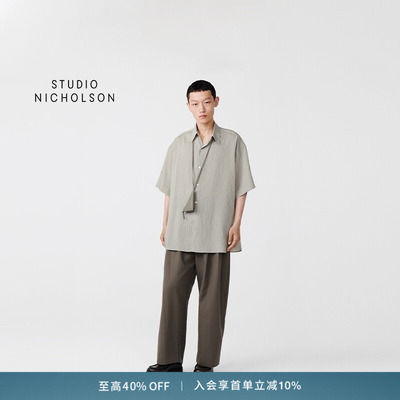 【奢享特惠】STUDIO NICHOLSON OVERSIZED SORONO短袖衬衫