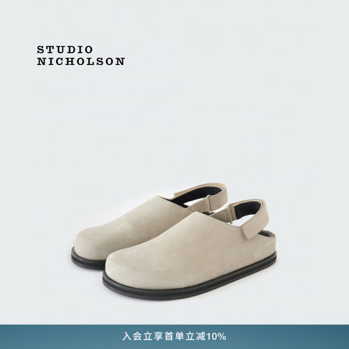 【官方正品】STUDIO NICHOLSON男士HARDNING露跟凉鞋拖鞋