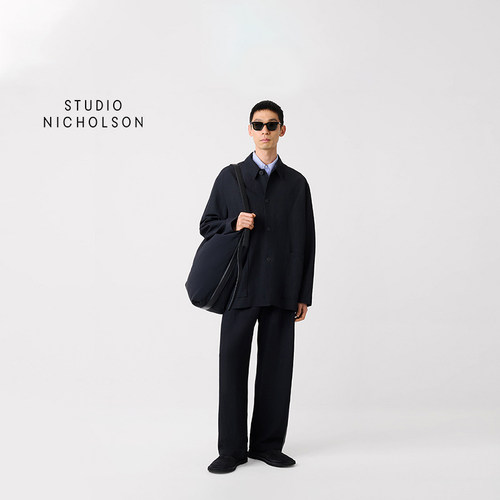 STUDIO NICHOLSON NOPI男士衬衫式短外套