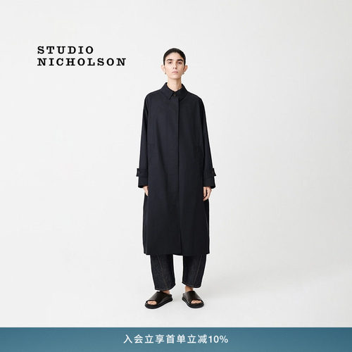 STUDIO NICHOLSON经典款女士HOLIN长款风衣外套
