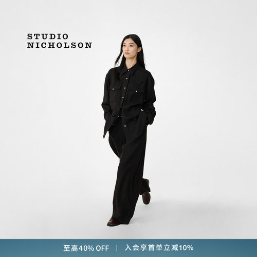【奢享特惠】STUDIO NICHOLSON女士KRAUSS西部衬衫美式工装风衬衣