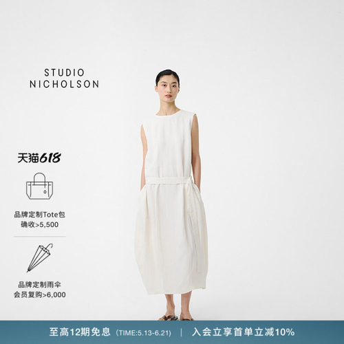 【春夏新品】STUDIO NICHOLSON女士WOLD无袖连衣裙