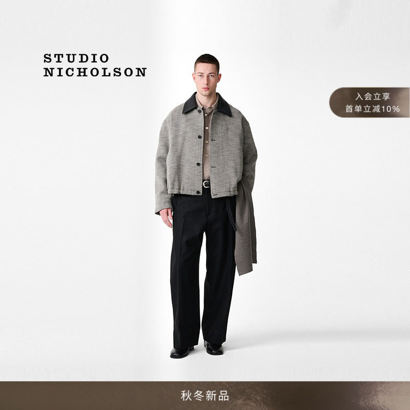 【秋冬新品】STUDIO NICHOLSON男女SEBERG皮领工装夹克图片