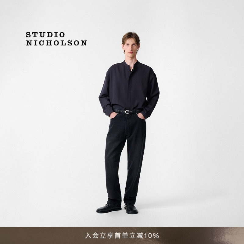 STUDIO NICHOLSON男士KARST老爷领衬衫图片