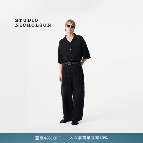 【奢享特惠】STUDIO NICHOLSON男士CAMP领KLINE短袖衬衫