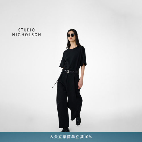 【经典款】STUDIO NICHOLSON女士经典款纯色短袖LEE T恤宽松