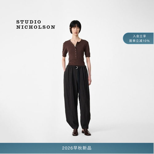 【秋冬新品】STUDIO NICHOLSON女士SORIN短袖亨利衫