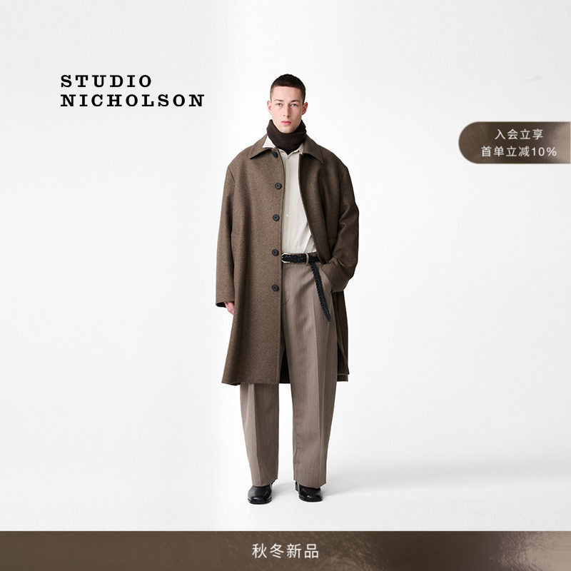 【秋冬新品】STUDIO NICHOLSON男士ADY毛呢大衣图片