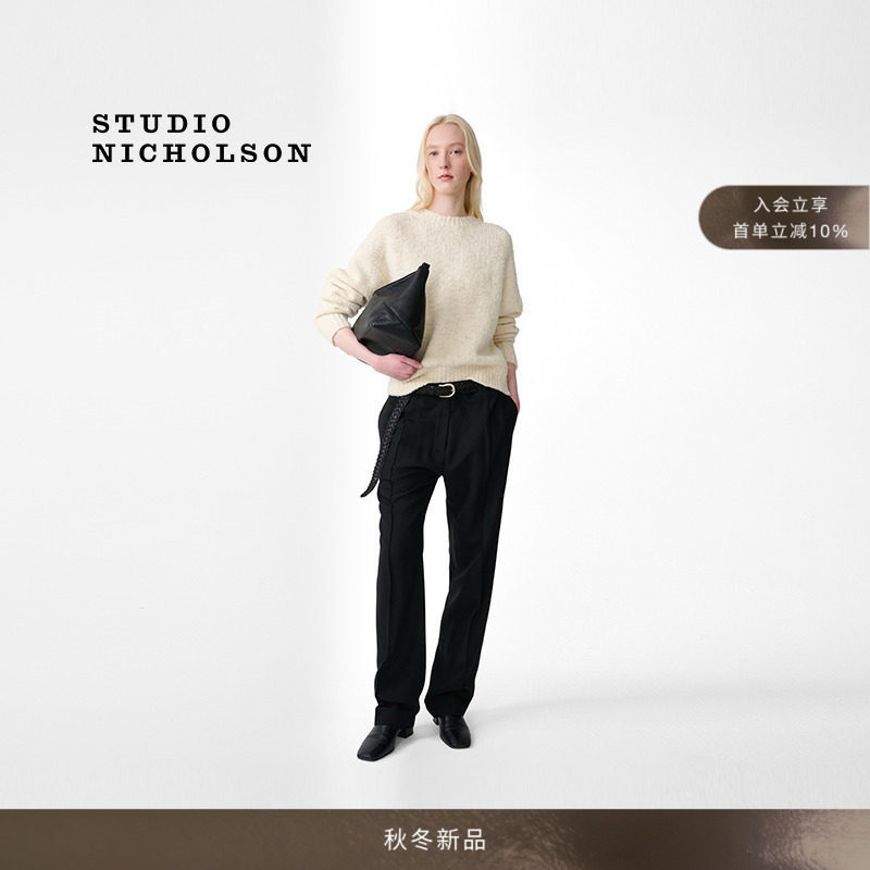 【秋冬新品】STUDIO NICHOLSON女士MAELE宽松肌理毛衣图片