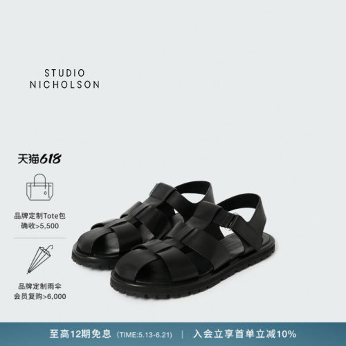【官方正品】STUDIO NICHOLSON男士SANDOM 渔夫凉鞋