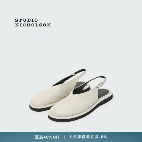 【奢享特惠】STUDIO NICHOLSON女士PALEY平底圆头露跟鞋
