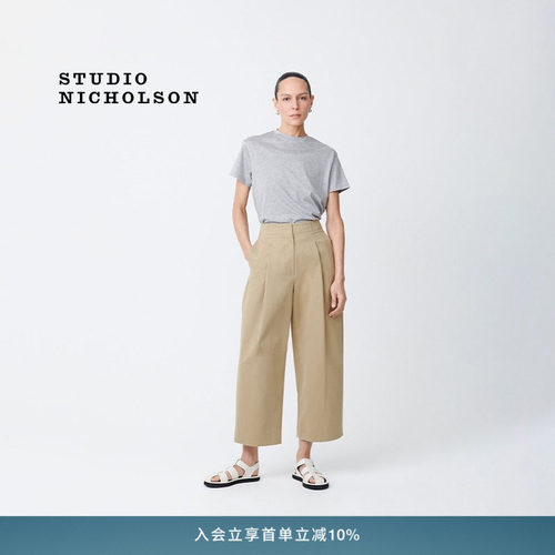 【经典款】STUDIO NICHOLSON女士PERFECT MARINE 短袖T恤正肩简约