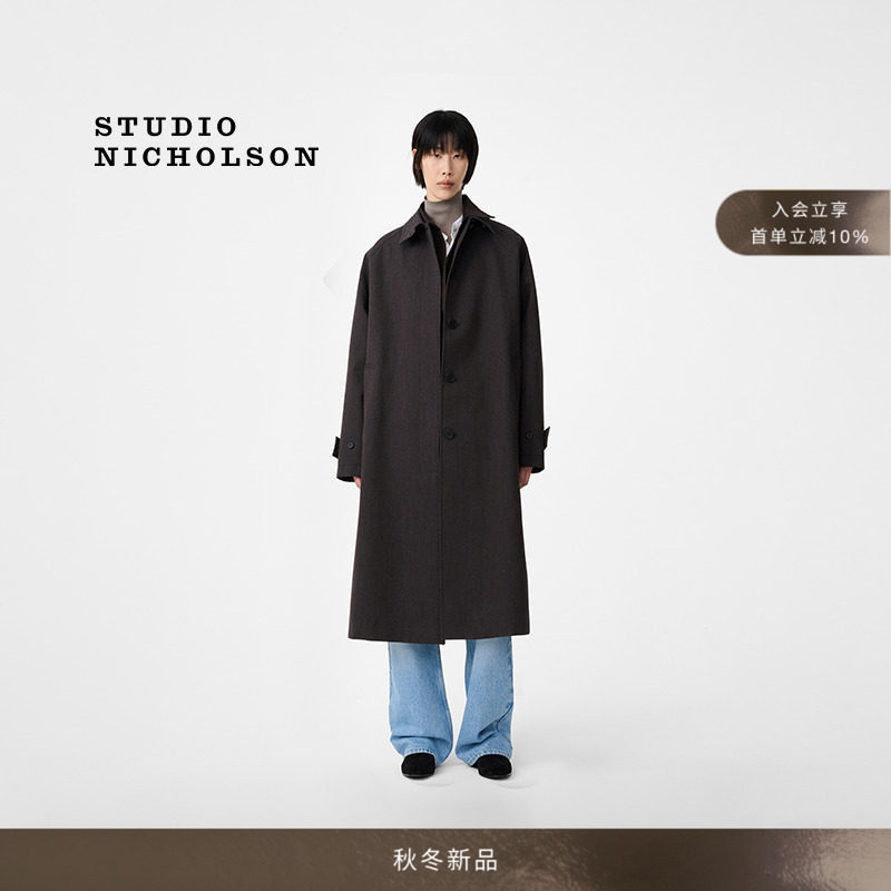 【秋冬新品】STUDIO NICHOLSON女士HOLIN宽松大衣长风衣图片