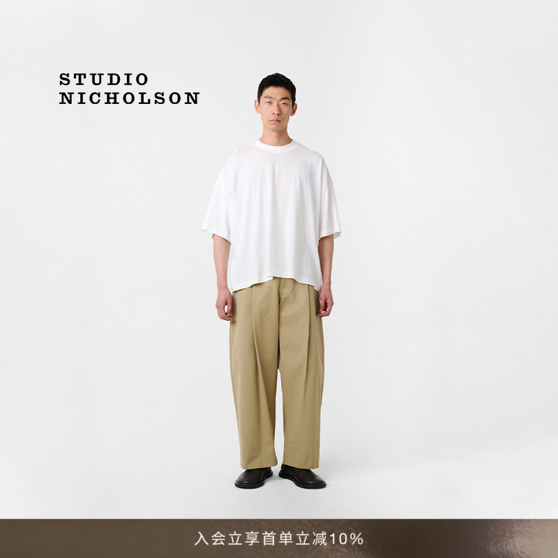 【经典甄选】STUDIO NICHOLSON男士PIU棉质短袖T恤图片
