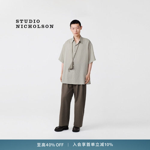 【奢享特惠】STUDIO NICHOLSON OVERSIZED SORONO短袖衬衫