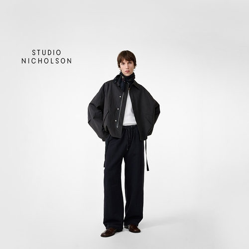 【春夏新品】STUDIO NICHOLSON男女同款SONNY抽绳腰长裤裤子