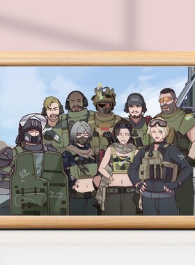 三角洲行动干员全家福创意相框