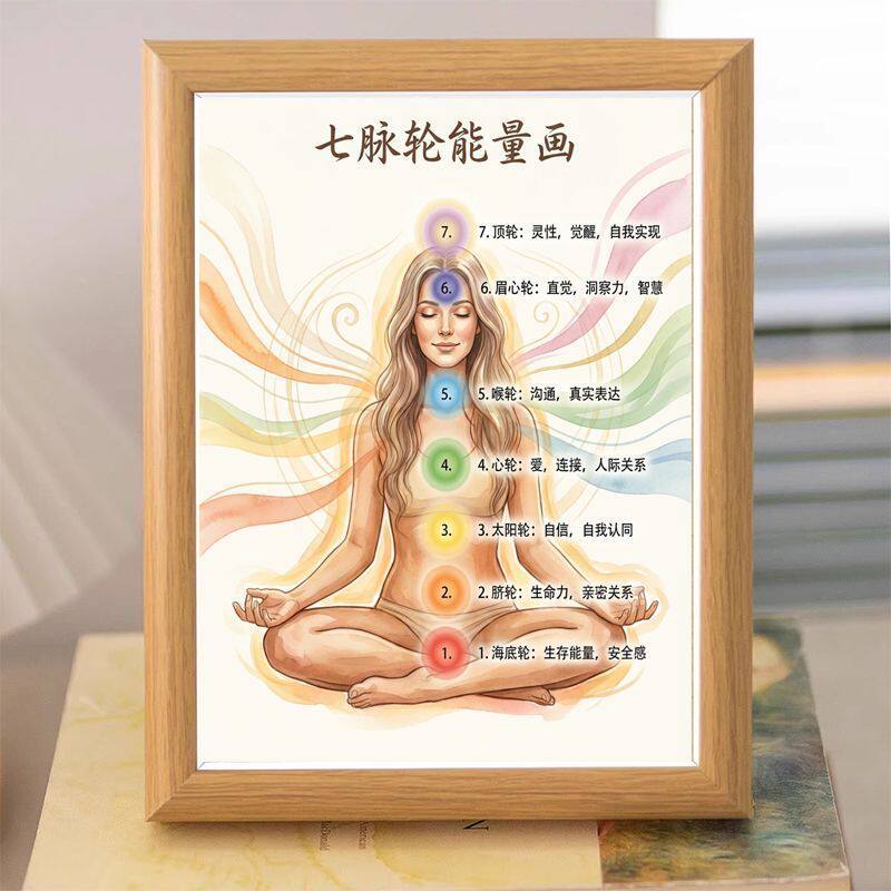 七大轮脉象限重置桌面相框摆件