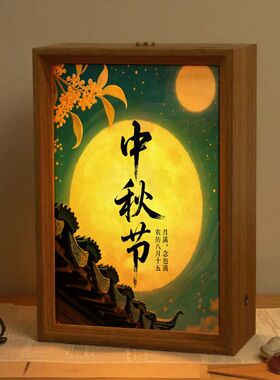 创意氛围灯古风光影相框小夜灯