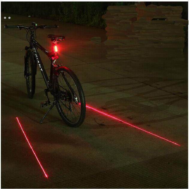 山地自行车夜行尾灯警示配件儿童装备夜间后灯爆闪充电安全夜骑灯